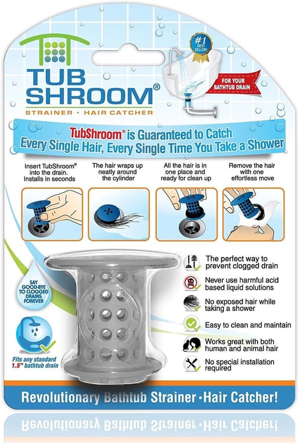 TubShroom Hair Catcher for 1.5