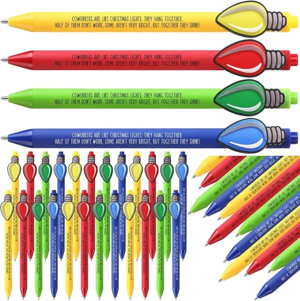 Christmas Gifts: 48-Pack Appreciation Ballpoint Pens for Coworkers