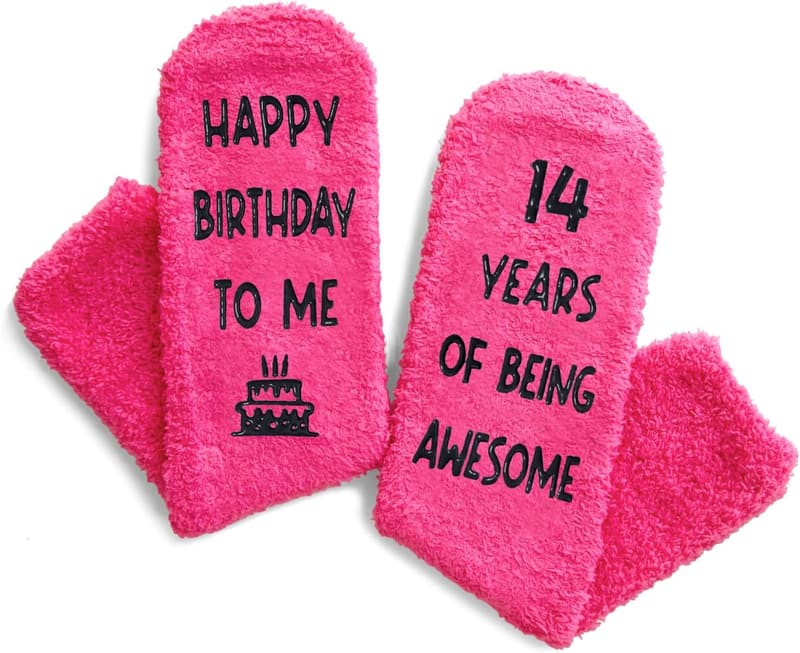 14th Birthday Gift - Fun Socks for Teens