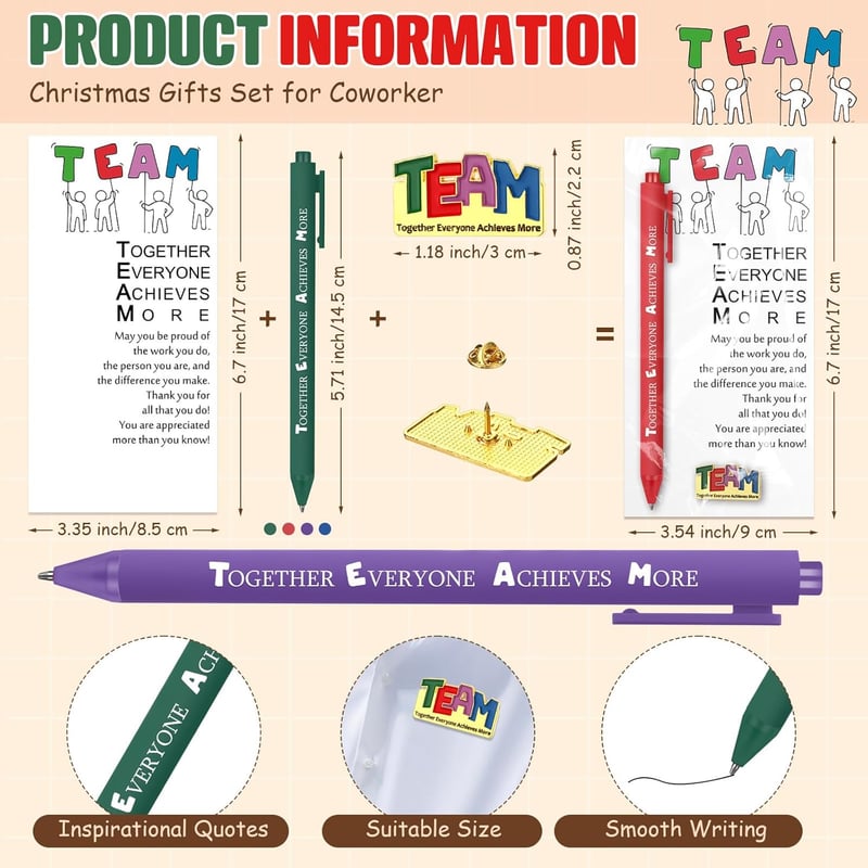 Bulk Employee Appreciation Gift Set - Gold Lapel Pins & Pens