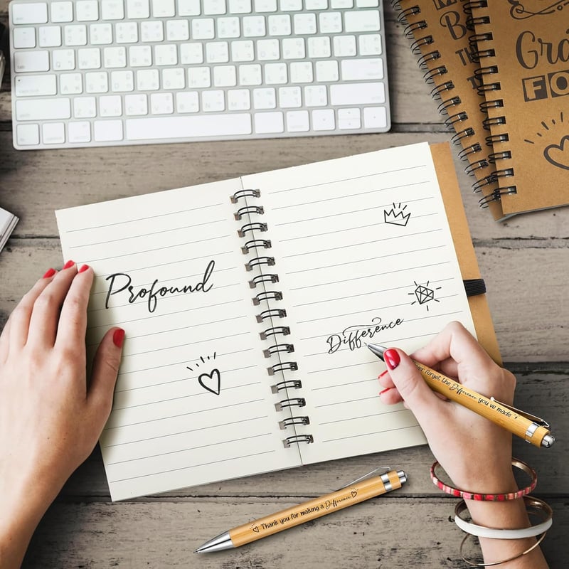 Employee Appreciation Gift Set: 36 Inspirational Notebooks & Pens