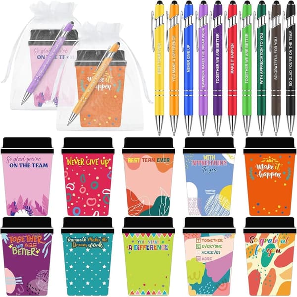 Nurse Appreciation Week Notepads Set with Pens and Bags