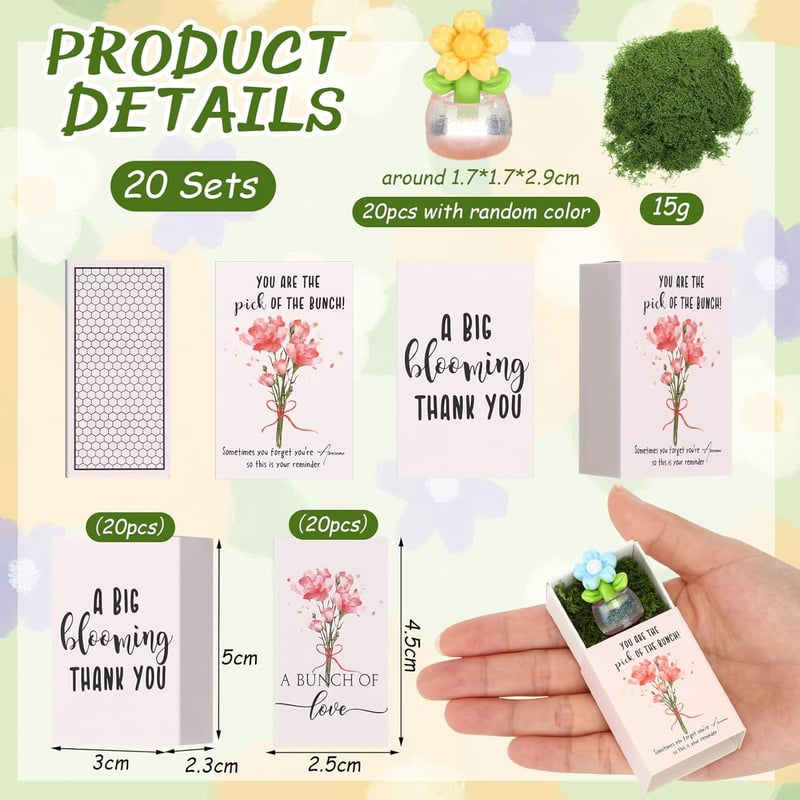 Graduation Appreciation Luminous Flowerpot Gift Set for Employees