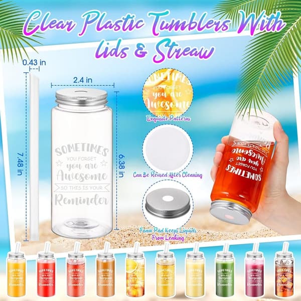CNA Appreciation Gifts: 24 Inspirational Tumblers with Lids