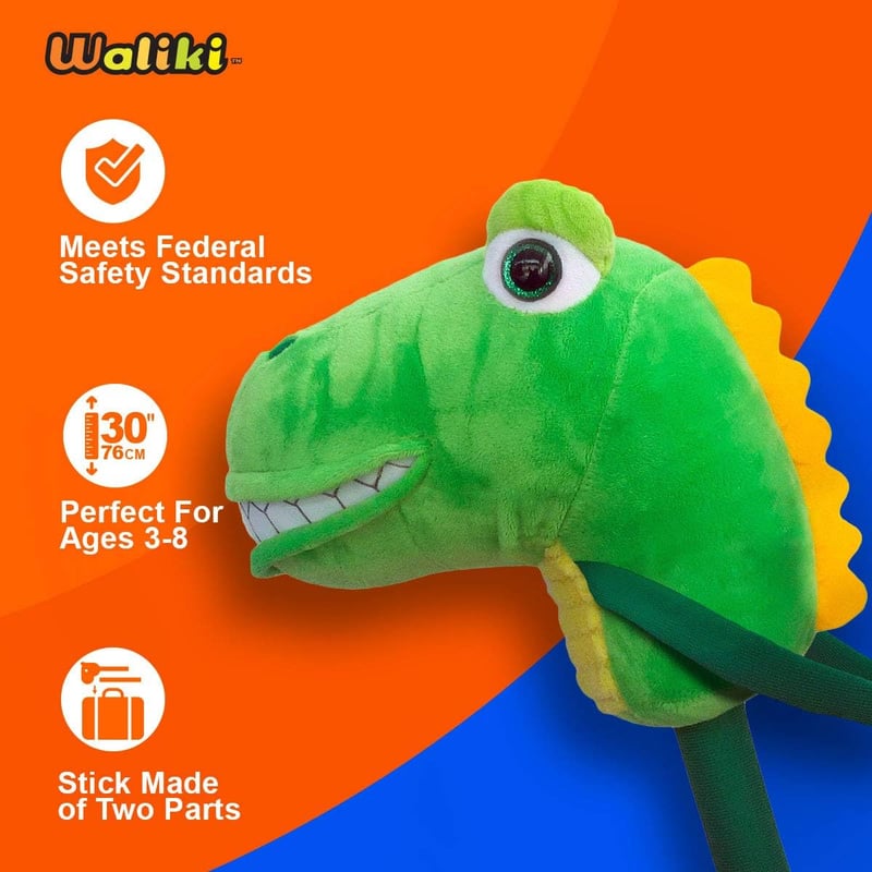 Dinosaur Stick Horse | Pretend Play Toy for Toddlers and Kids
