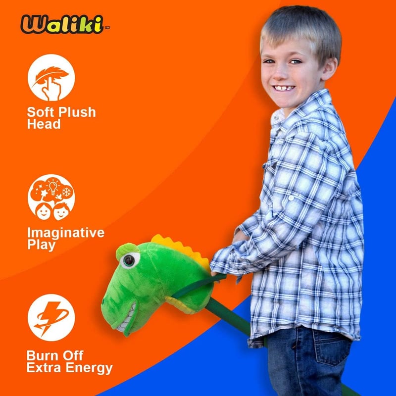 Dinosaur Stick Horse | Pretend Play Toy for Toddlers and Kids