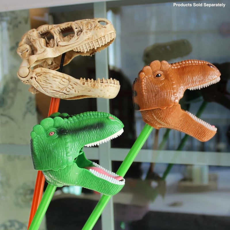 Brown T-Rex Snapper Dinosaur Grabber Toy for Kids 3+