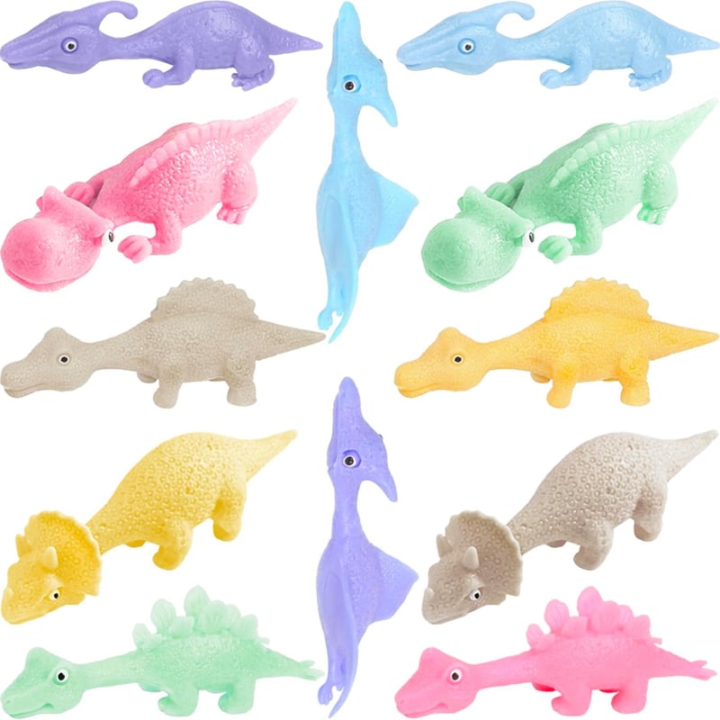Dinosaur Finger Toys - 12pcs Party Favors for Kids