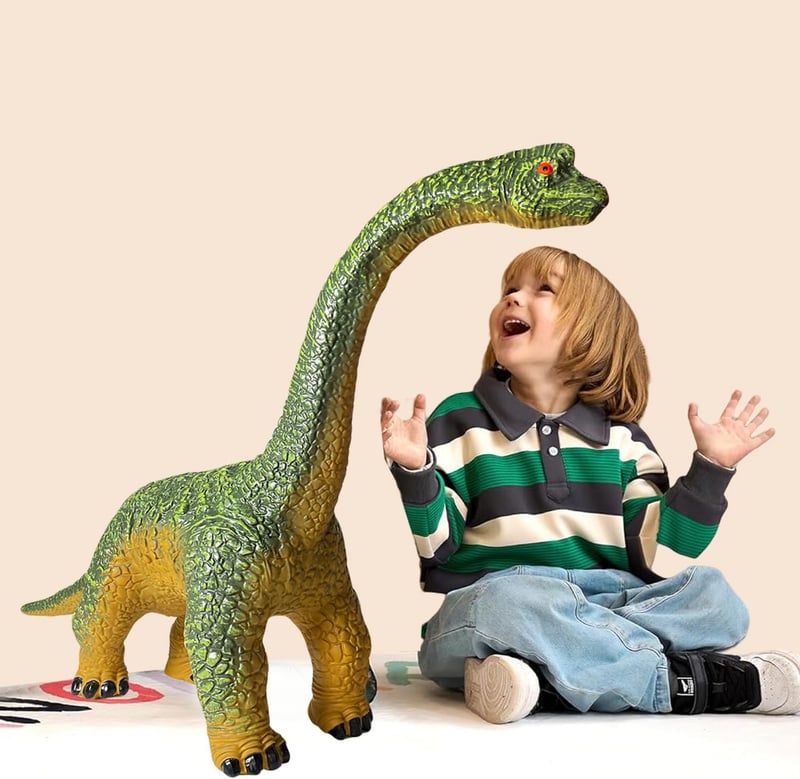 Large Brachiosaurus Dinosaur Toy - Birthday Gift for Kids 3-5