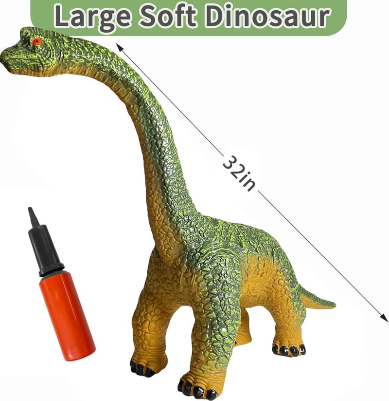 Large Brachiosaurus Dinosaur Toy - Birthday Gift for Kids 3-5
