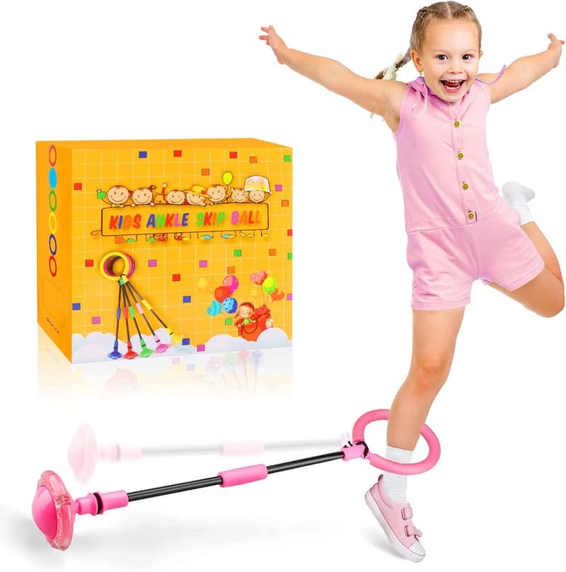 Foldable Flash Wheel Skip Ball - Outdoor Game Toy for Kids