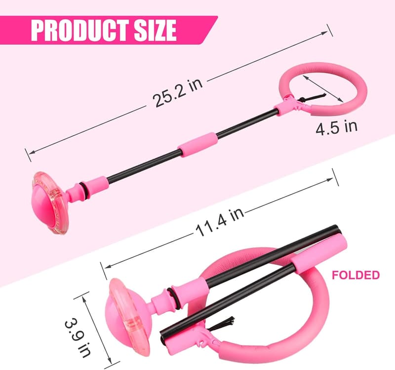 Foldable Flash Wheel Skip Ball - Outdoor Game Toy for Kids