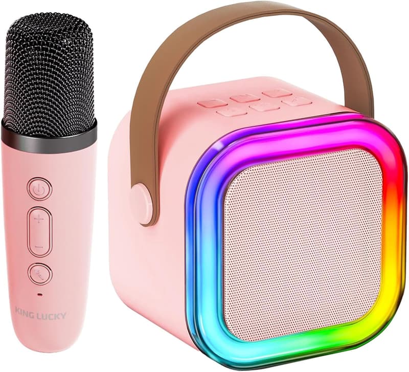 Kids Mini Karaoke Machine with Wireless Mic - Ideal Birthday Gift