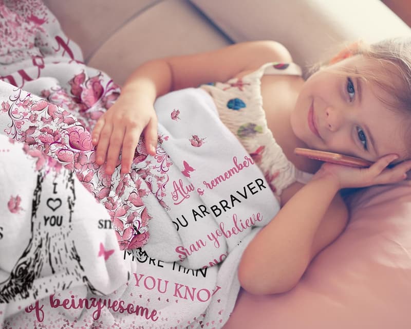 8th Birthday Gift Blanket for Girls, 60