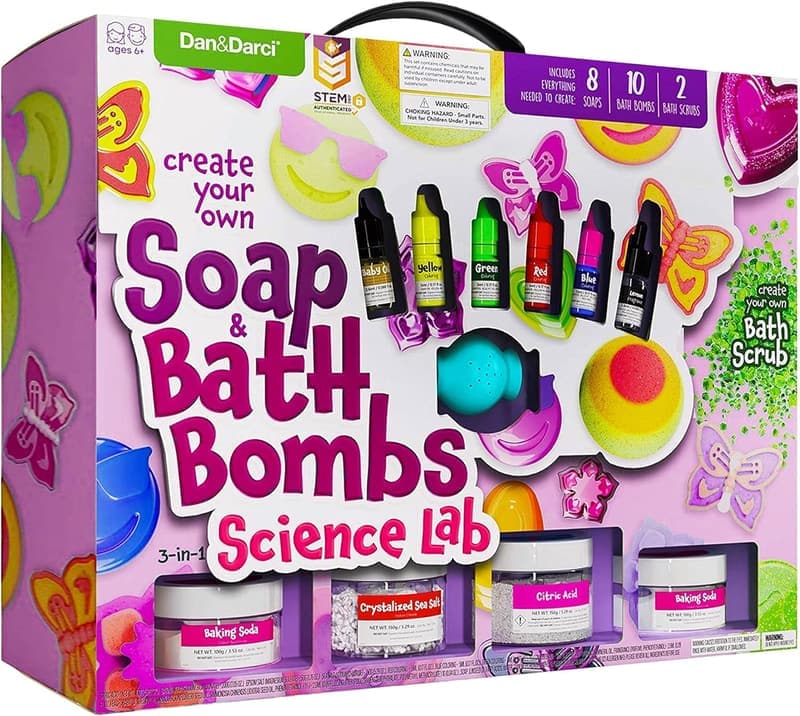DIY Soap & Bath Bomb Making Kit for Kids Ages 6-12
