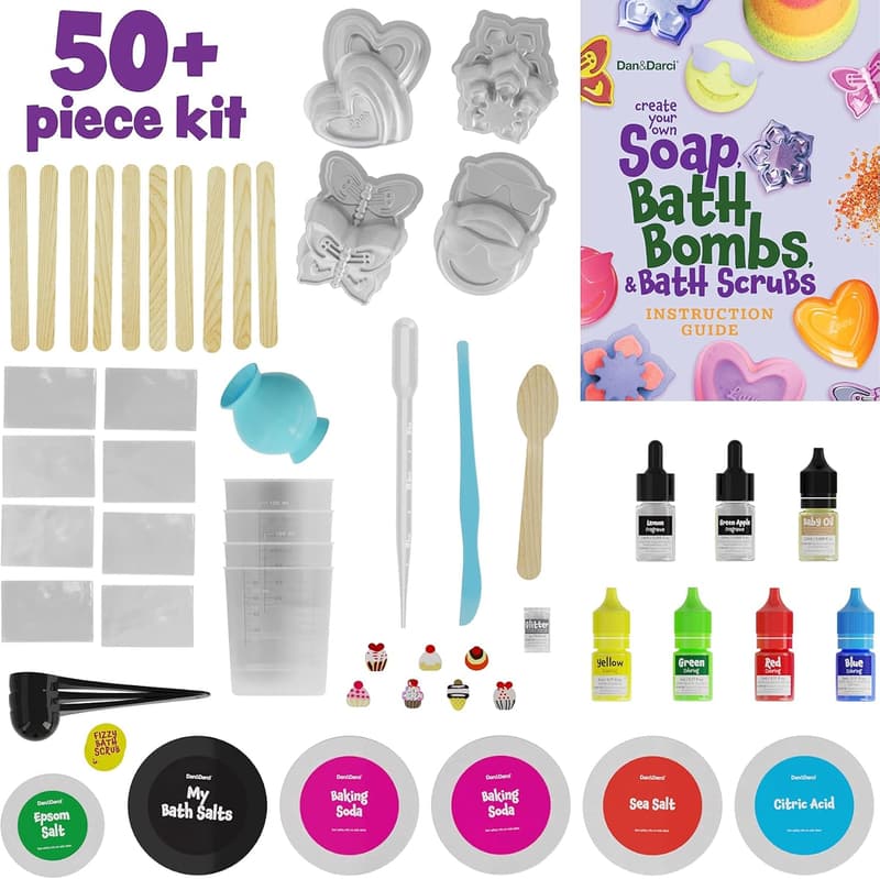 DIY Soap & Bath Bomb Making Kit for Kids Ages 6-12