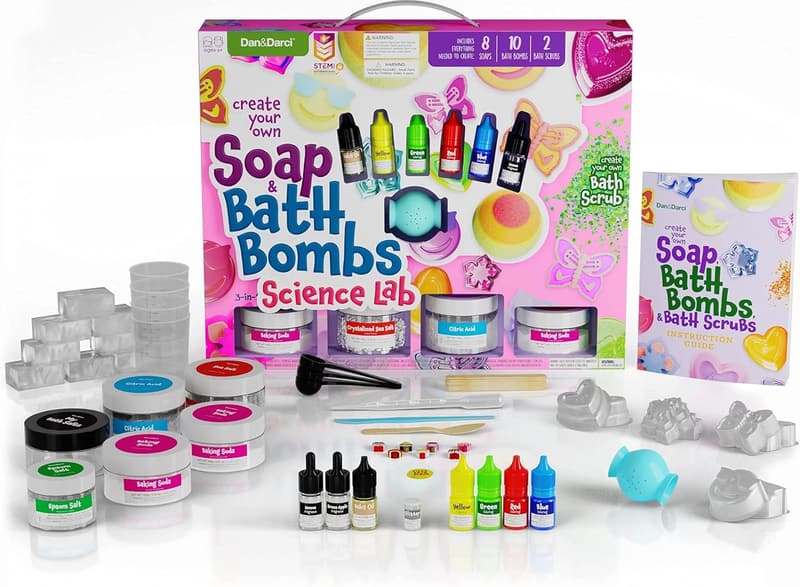 DIY Soap & Bath Bomb Making Kit for Kids Ages 6-12