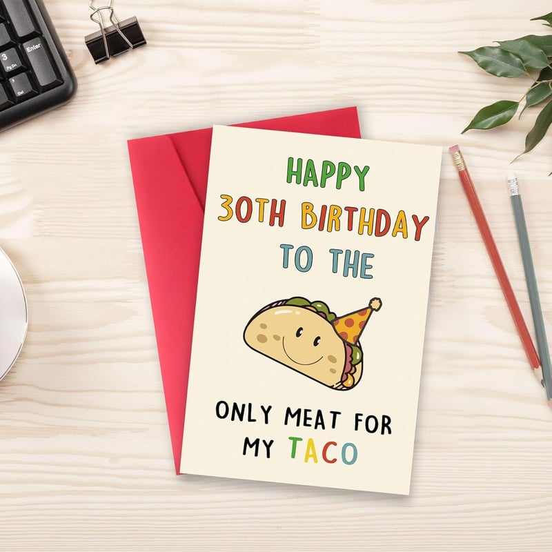 30th Birthday Funny Card for Men, Humorous Gift for Him
