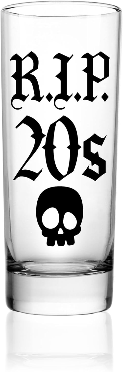 30th Birthday Shot Glass - Black 2oz Gift for Women