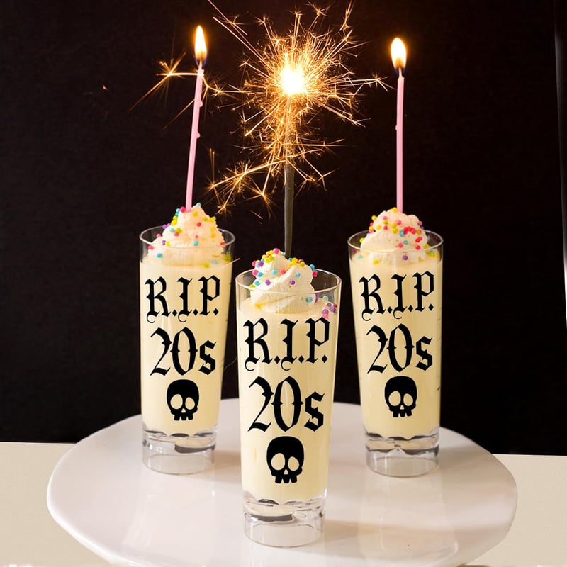 30th Birthday Shot Glass - Black 2oz Gift for Women