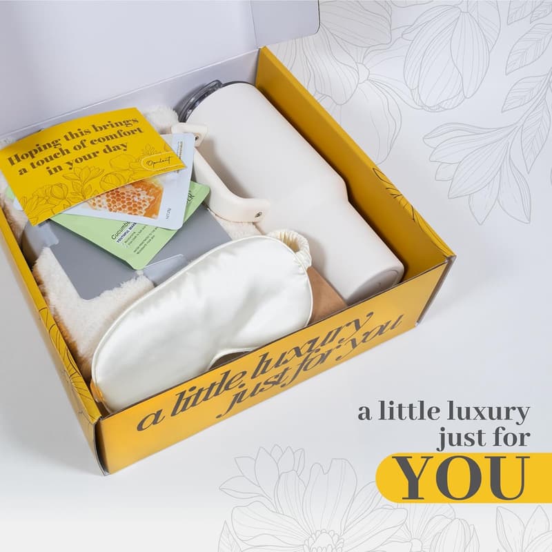 Birthday Gift Box for Women - Luxury Spa Set with Cozy Blanket
