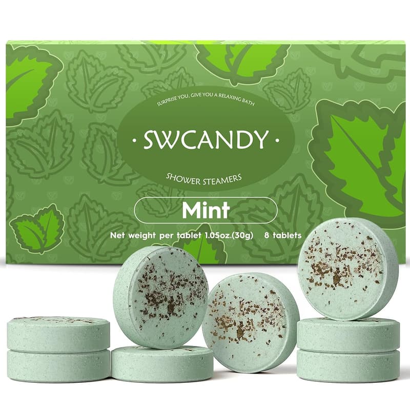 Mint Aromatherapy Shower Steamers - 8 Pcs Birthday Gift for Her