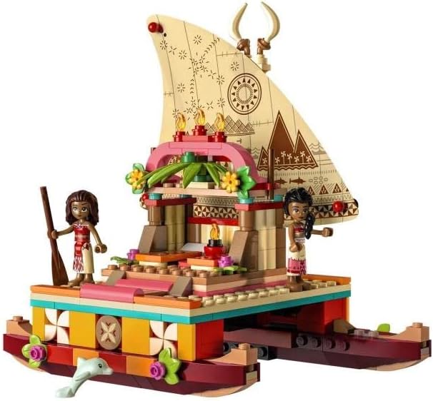 Moana's Wayfinding Boat Building Toy Set for Kids 6+