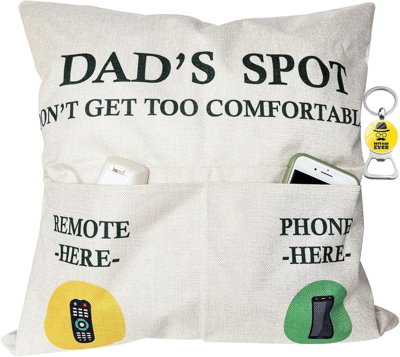 Father's Day 18x18 Throw Pillow Case with 2 Pockets