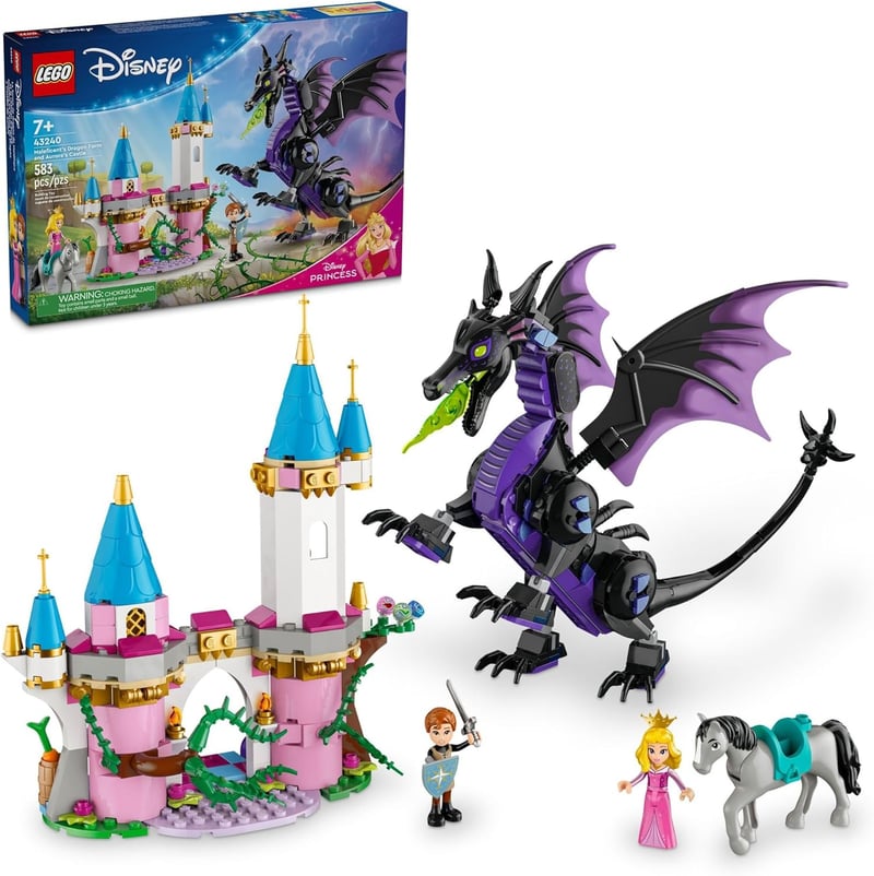 LEGO Disney Princess Maleficent Dragon Building Set for Ages 7+