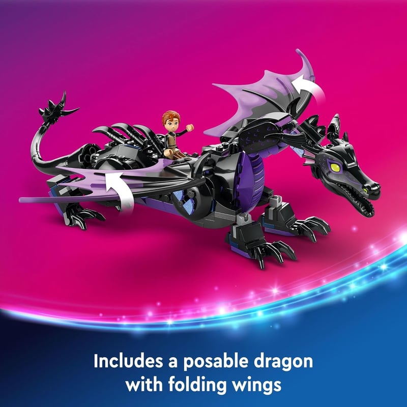 LEGO Disney Princess Maleficent Dragon Building Set for Ages 7+