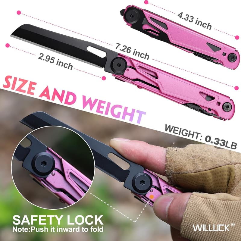 Pink Self Defense Pocket Knife for Women - Mother's Day Gift