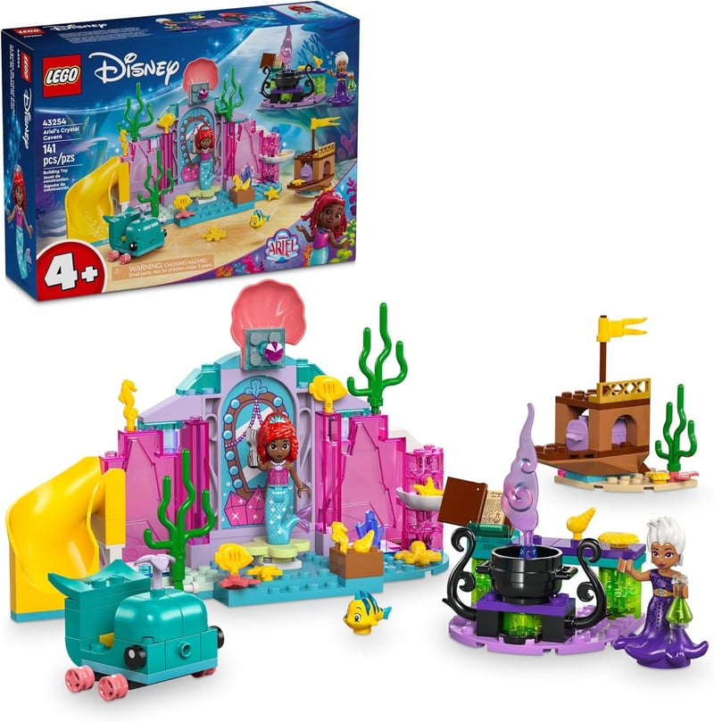 LEGO Disney Princess Ariel's Crystal Cavern Playset for Kids