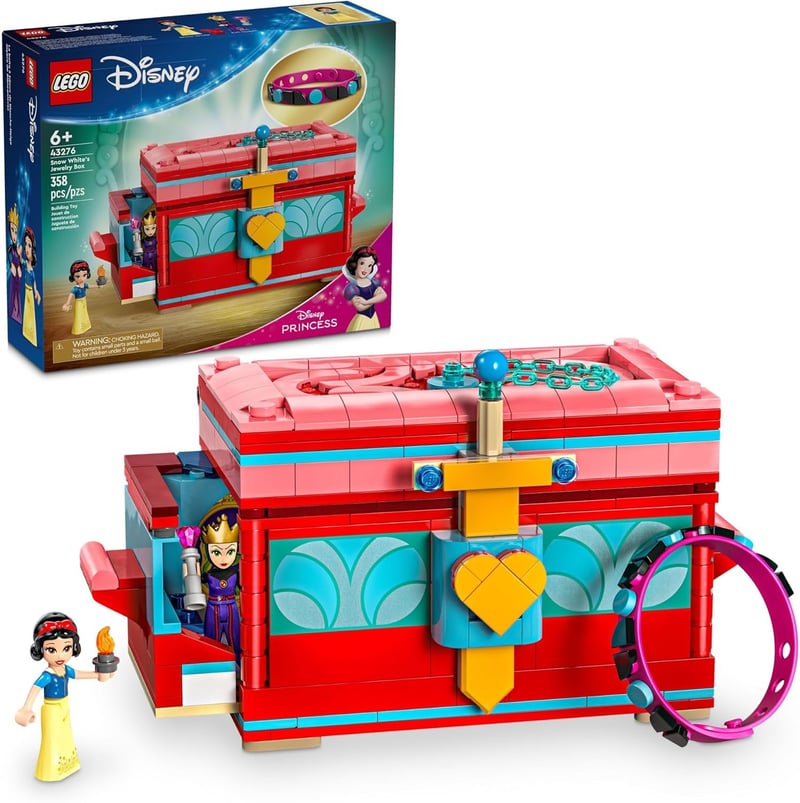 Disney Snow White Jewelry Box Building Set for Kids