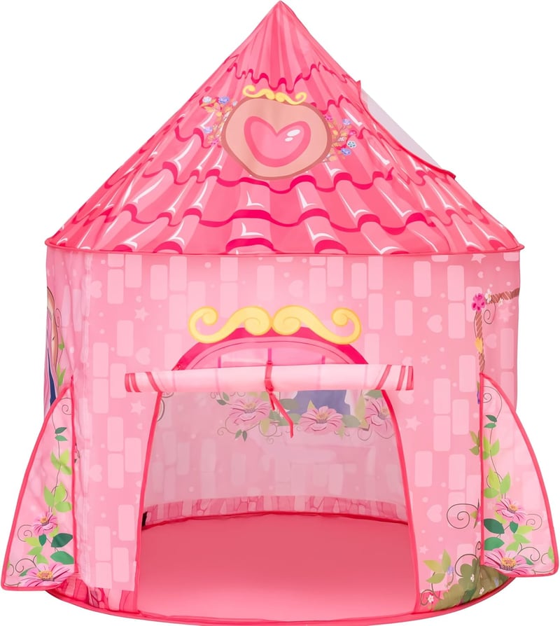 Princess Play Tent for Kids - Large Pop-Up Castle for Indoor/Outdoor Fun