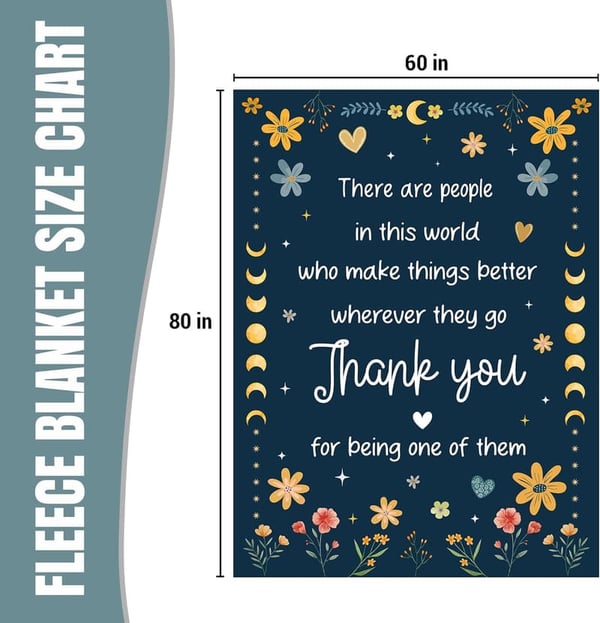 Inspirational Fleece Throw Blanket for Women - 60x80 inches