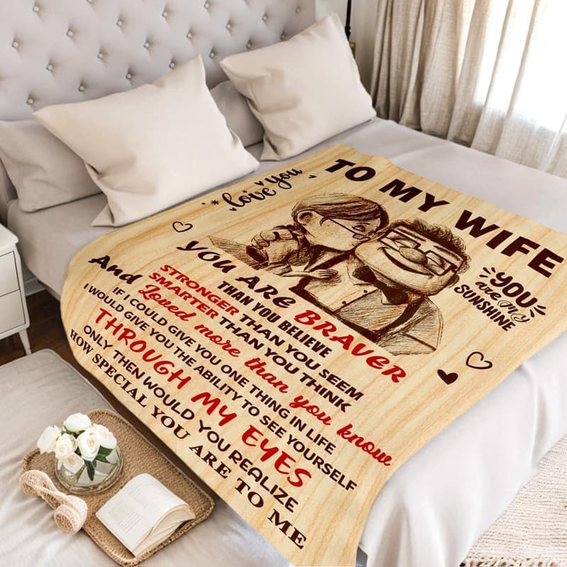 Mother's Day Throw Blanket for Wife – Romantic Gift 50