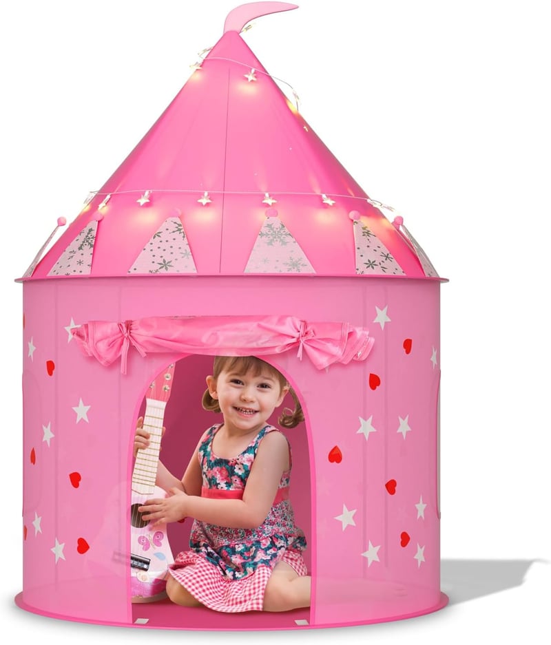 Princess Playhouse Tent with 13 Dress-Up Accessories and Lights
