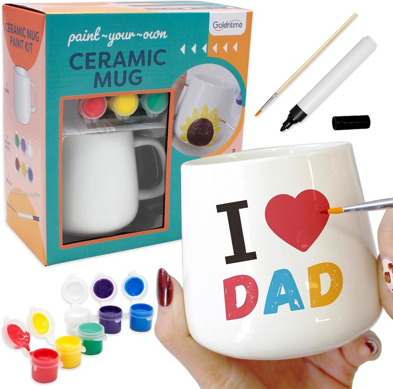 Mother's Day DIY Ceramic Mug Painting Kit for All Ages