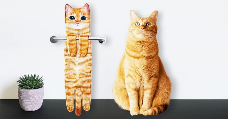 Cute Cat Hand Towels - Super Absorbent Gifts for Cat Lovers