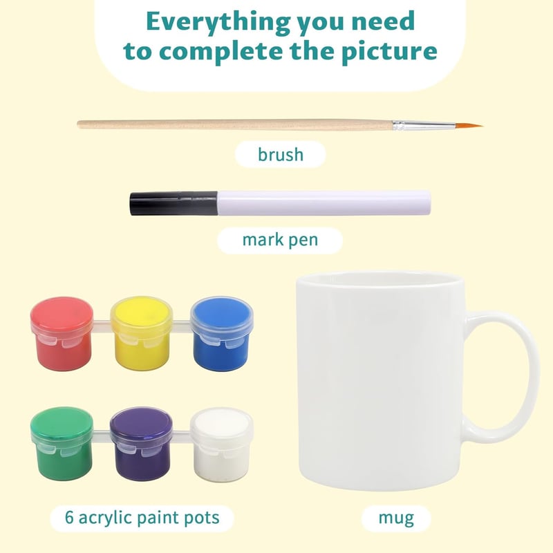 Valentine's Day Paint Your Own Mug Kit for Adults