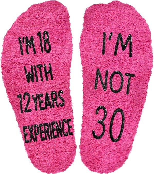 30th Birthday Cotton Socks - Gifts for Women