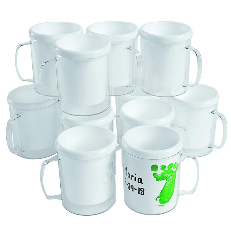 Personalized DIY Mugs Craft Set for Kids - 12 Mugs