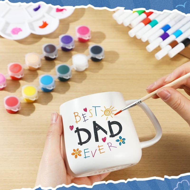 Personalized Coffee Mug Kit for Father's Day - DIY Art Set