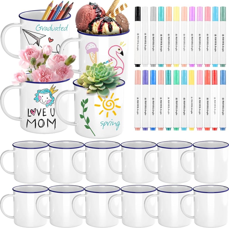 Personalized Graduation Coffee Mug Painting Kit for Adults