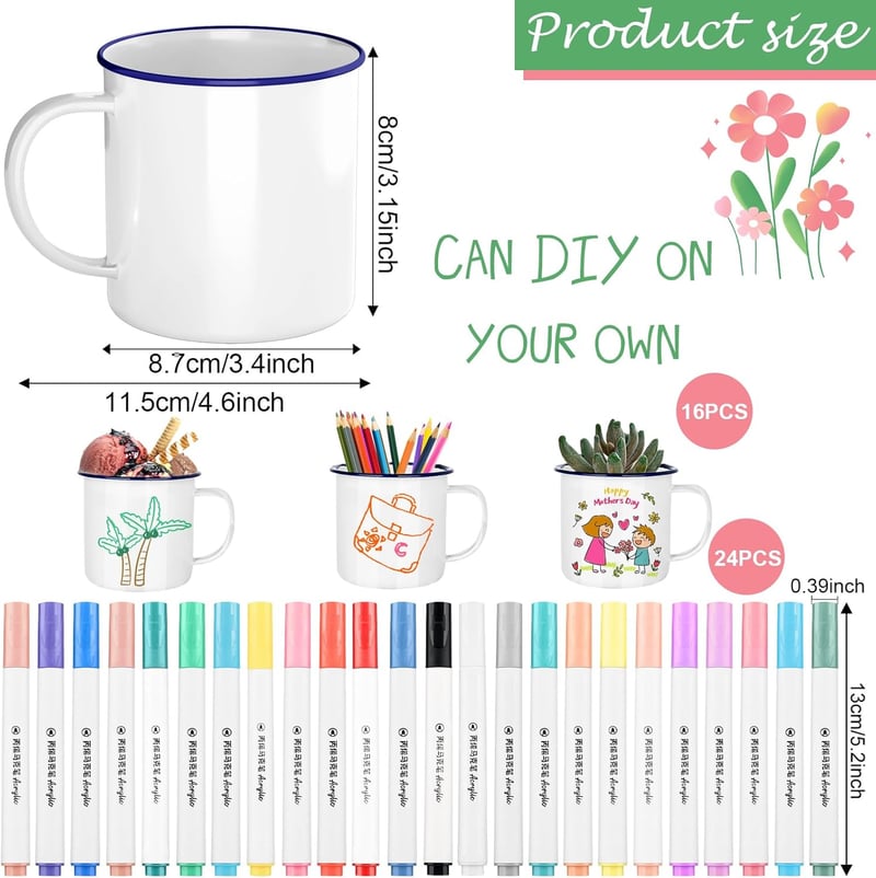 Personalized Graduation Coffee Mug Painting Kit for Adults
