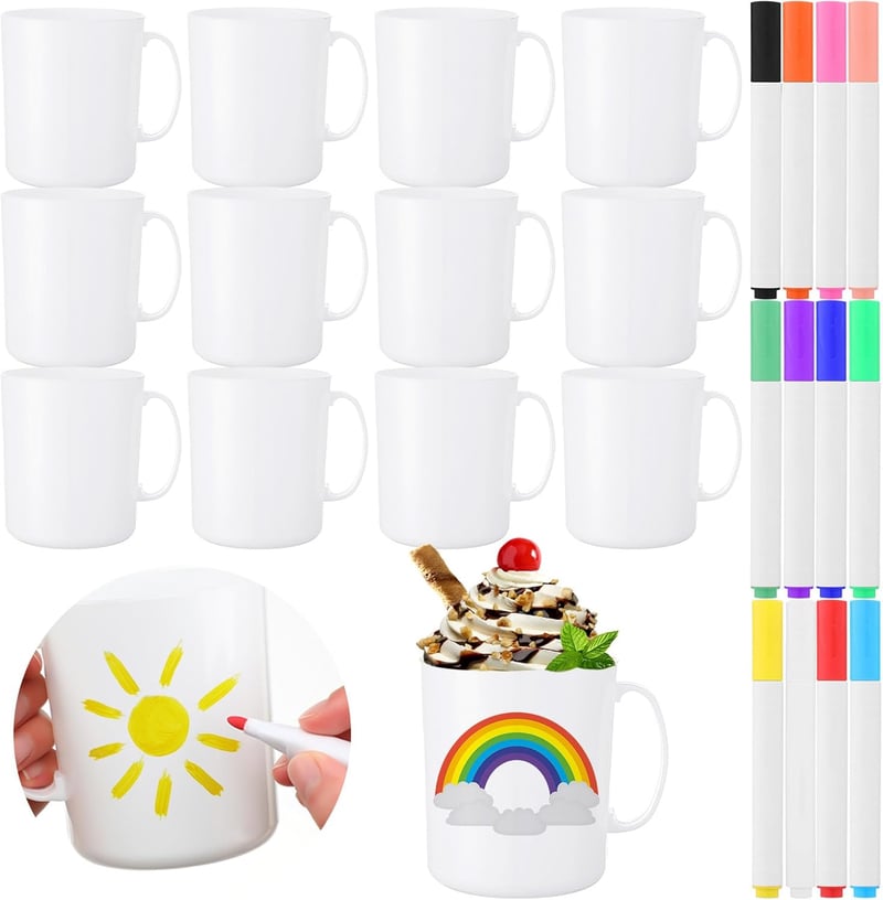 DIY Personalized Mug Painting Kit for Mother's Day - 12 oz