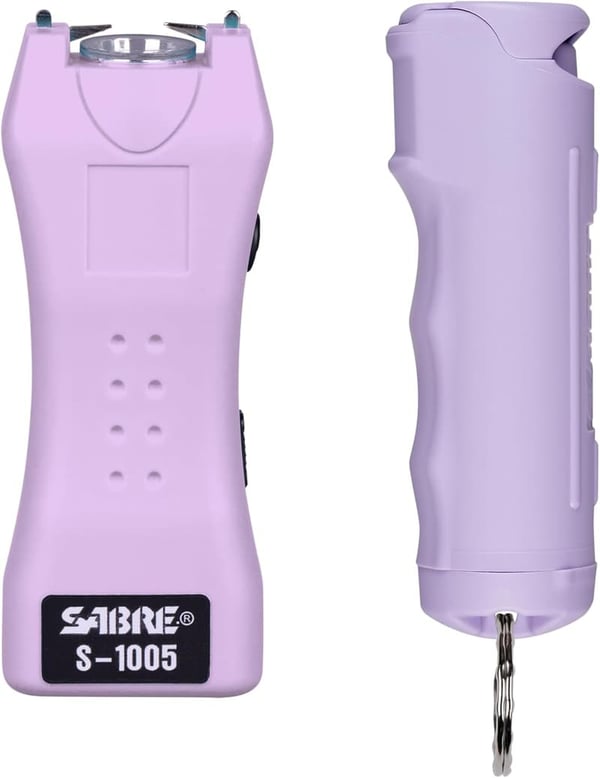Self Defense Kit: SABRE Pepper Spray & Stun Gun with Flashlight