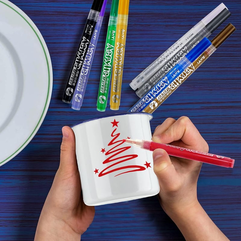 Graduation DIY Painted Mug Kit - 32 Pieces for Personalization