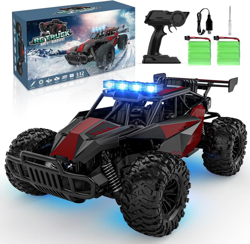 High-Speed 1:12 Remote Control Monster Truck for Kids & Adults