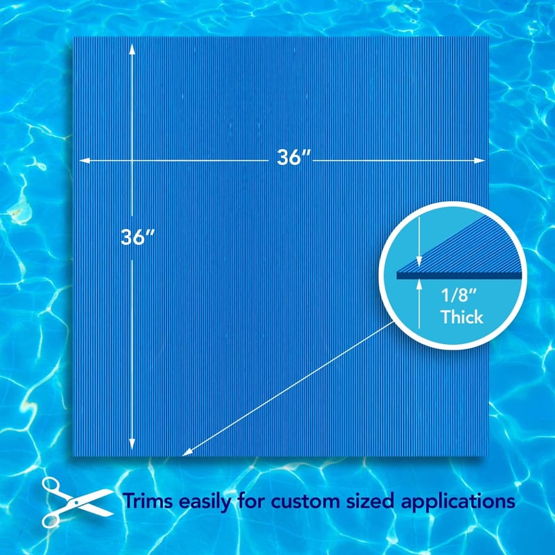 Stay-Put Non-Slip Pool Ladder Mat - 36